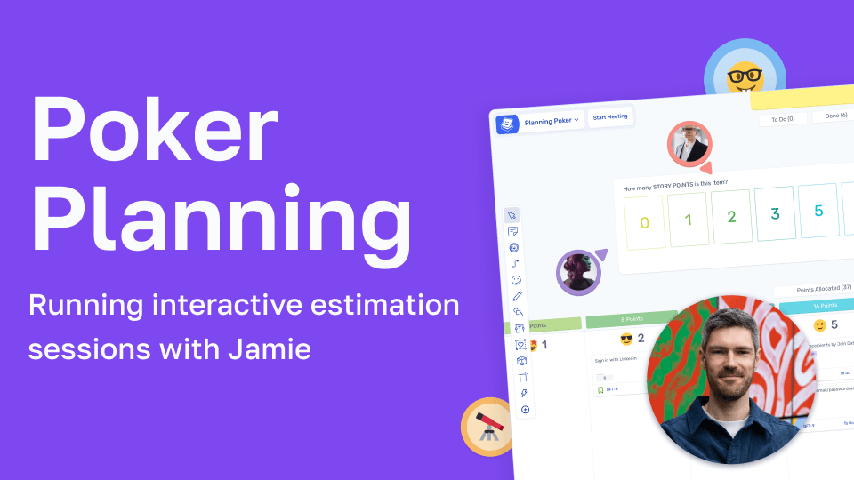 Using poker planning to estimate user stories and apply story points in Spreo